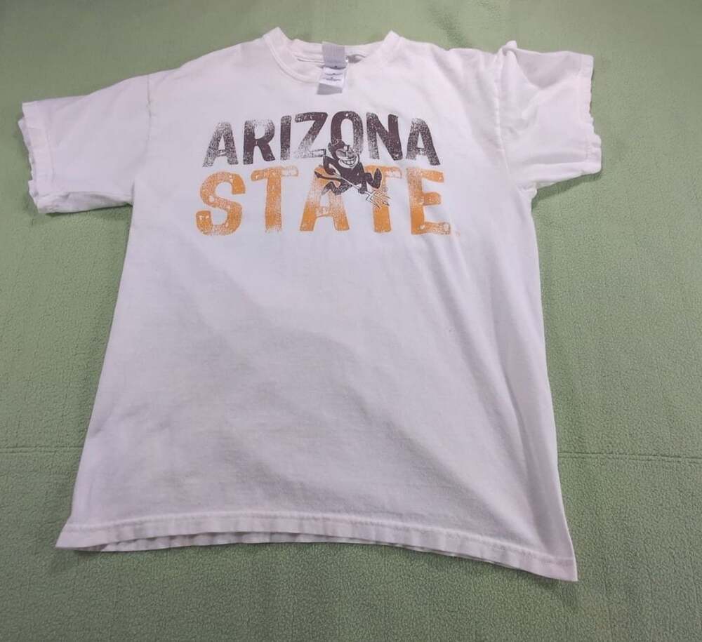 Vintage Arizona State Sun Devils White T-Shirt Size M
